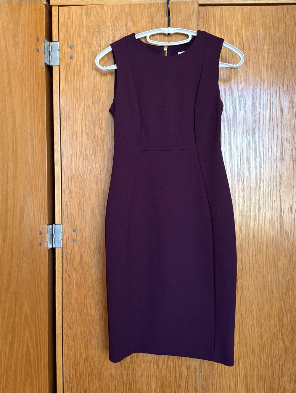 Calvin Klein Sleeveless Dress in Plum